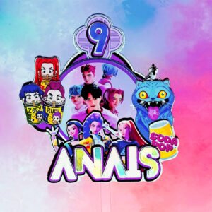 Topper d'anniversaire personnalisé